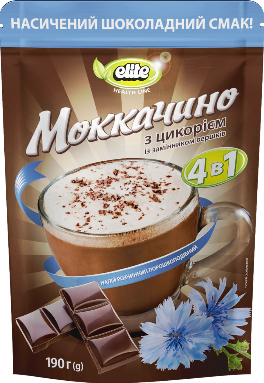 МОКАЧИНО НА ОСНОВІ ЦИКОРІЮ ELITE HEALTH LINE