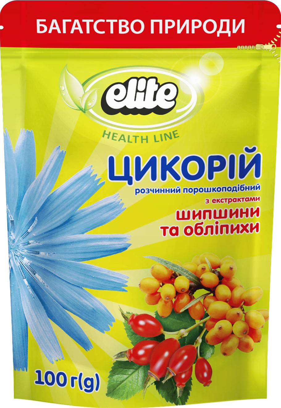 ЦИКОРІЙ З ШИПШИНОЮ ТА ОБЛІПИХОЮ ELITE HEALTH LINE